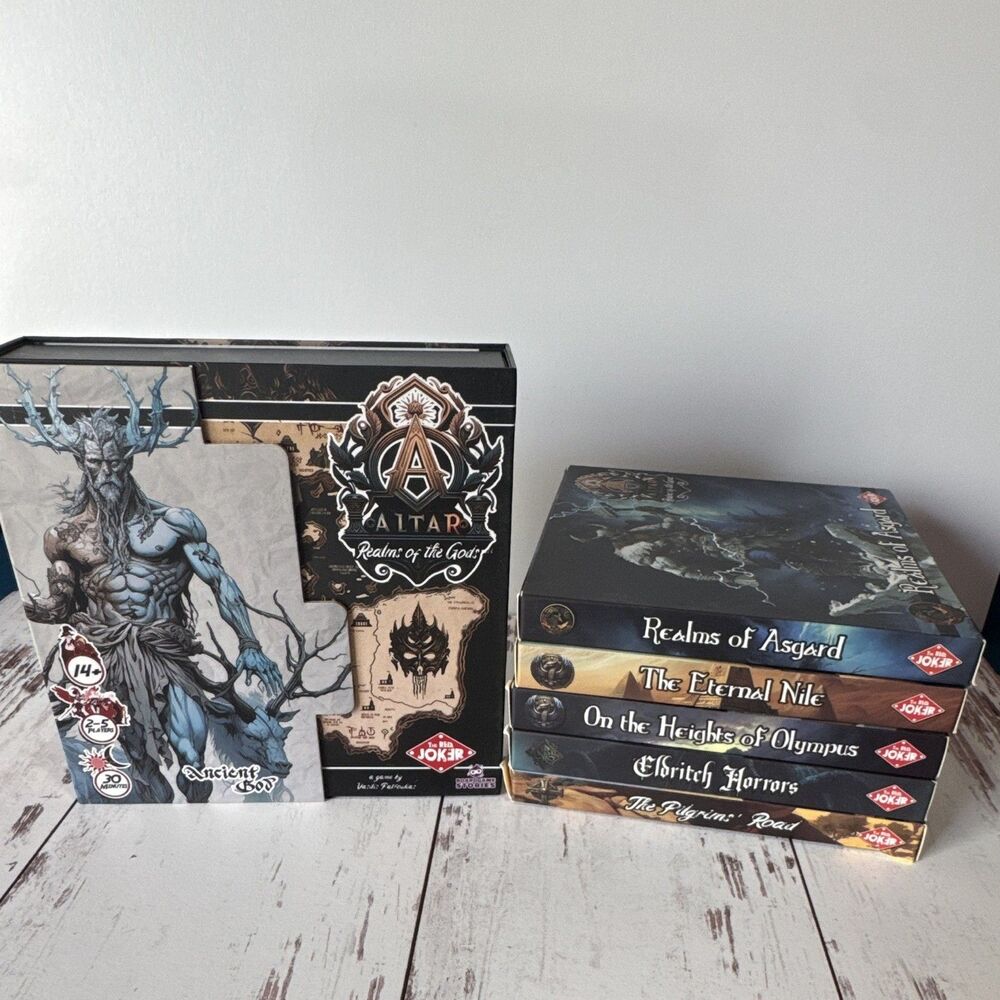 RARE The Red Joker Altar: Realms of the Gods Card Game  2-5p 2020 +5 expansions